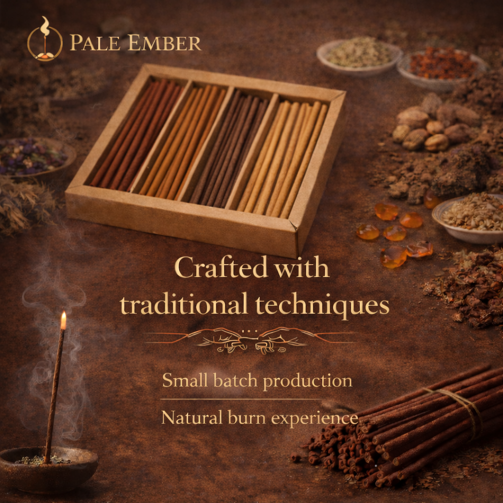 Natural Incense Discovery Set – 4 Handcrafted Botanical Incense Sticks