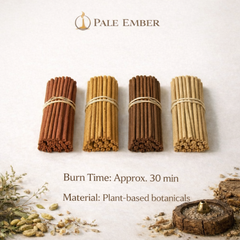 Natural Incense Discovery Set – 4 Handcrafted Botanical Incense Sticks